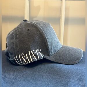NWT All Saints Side Cut Off Logo Baseball Cap